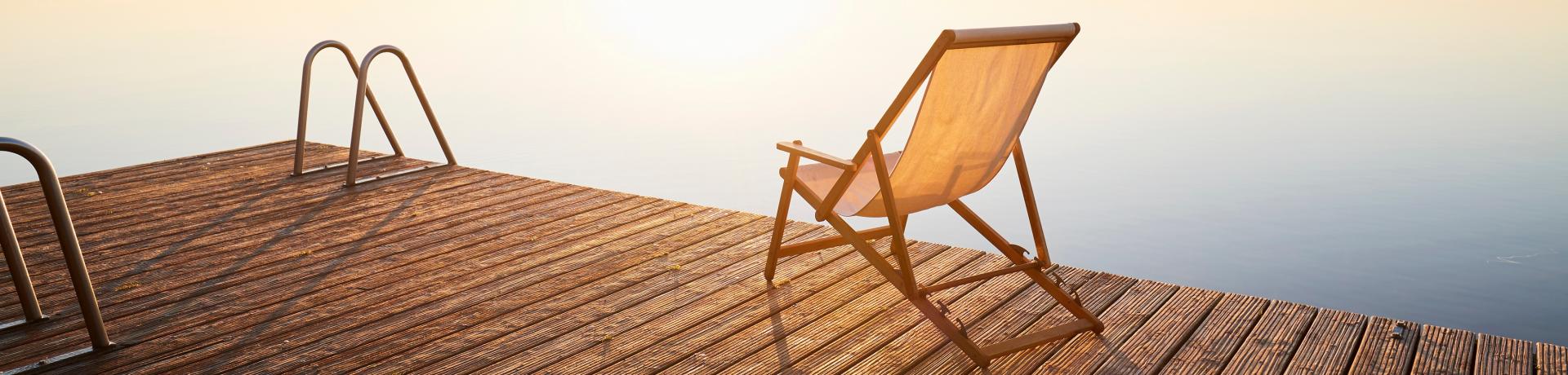 Steg, Liegestuhl