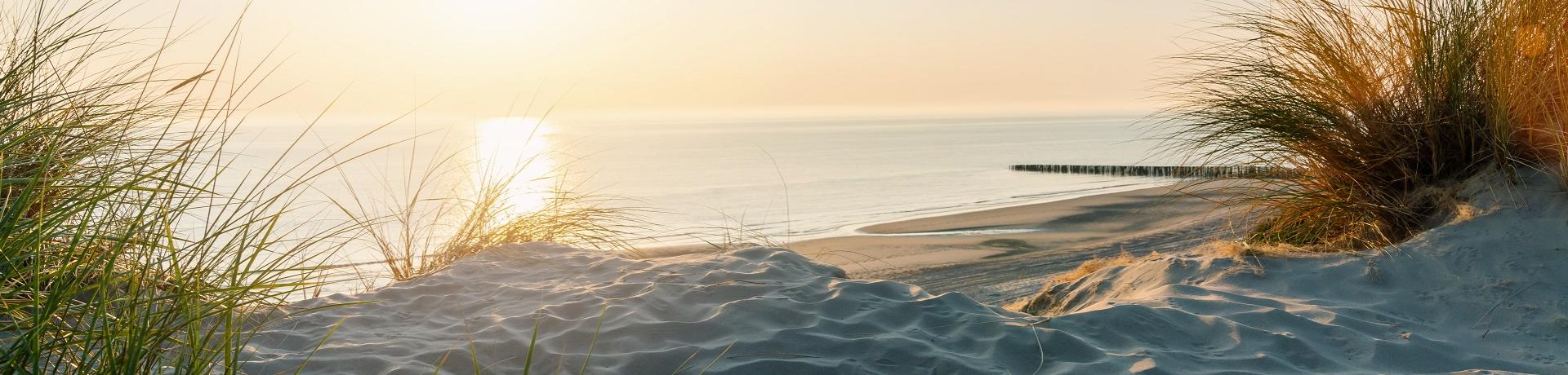 Strand, Sand, Ostsee, Sonnenuntergang