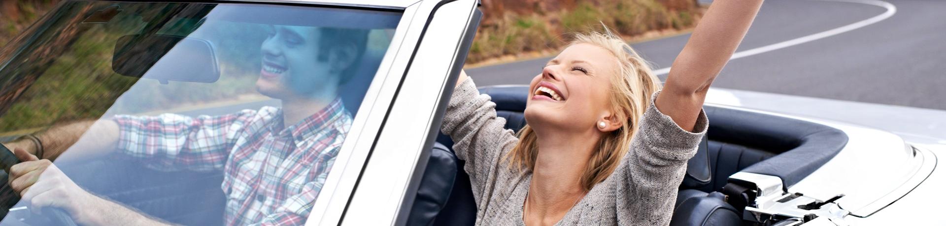 Mietwagen, Auto, Paar, Cabrio