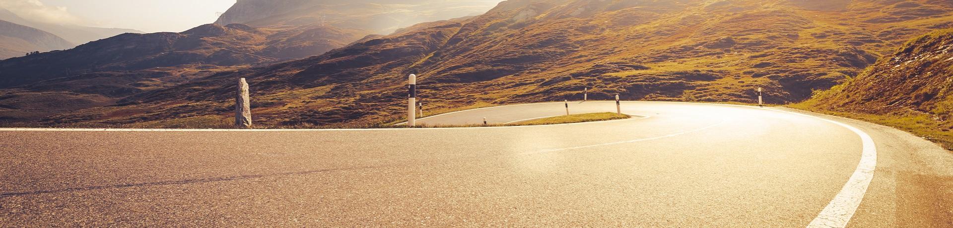 Straße, Serpentine, Mietwagen, Pass