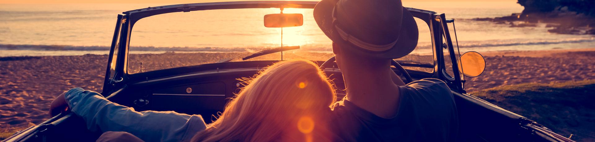 Road Trip: Cabrio - Sonnenuntrgang