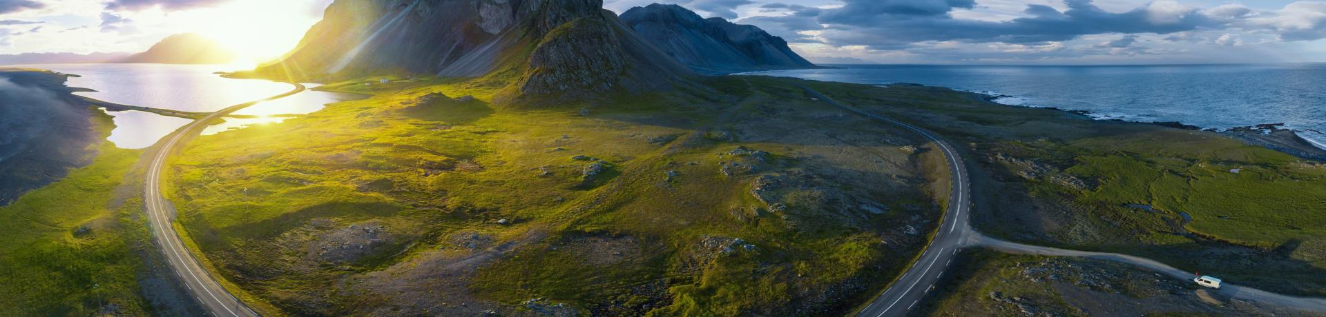 Island Berge, Meer Island