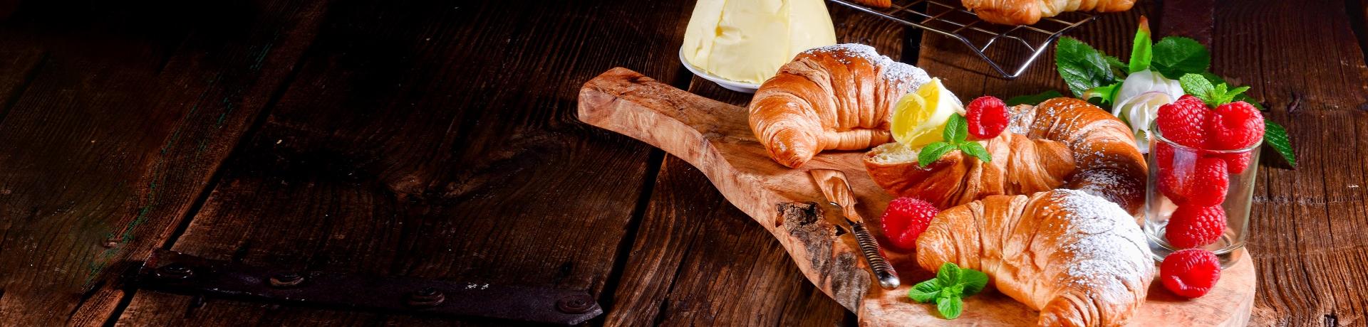 Frühstück, Tisch, Essen, Croissants