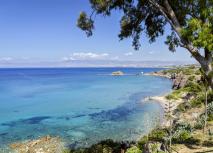 Aphrodite Beach - Paphos Blaues Meer am Aphrodite Beach bei Paphos auf Zypern.