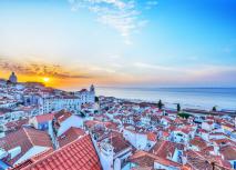 Lissabon Stadt, Häuser, Ausblick Lissabon