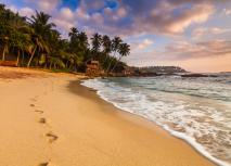 Tangalle Strand, Palmen, Meer Tangalle