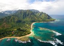 Kauai Küste, Meer, Riff, Dorf, Wald Kauai