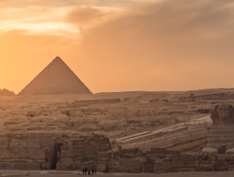 Ägypten: Sphinx - Pyramiden - panorama (png)