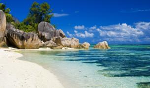 Strand, Felsen Insel La Digue