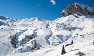 Ski, Schnee Dolomiten