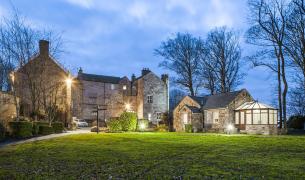 Schloss Garten Dämmerung