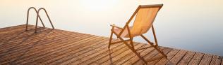 Steg, Liegestuhl