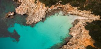 Küste, Meer, Ozean, Felsen, Gestein Menorca