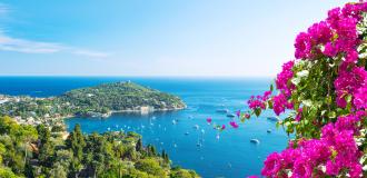 Bucht, Blüten, Boote Nizza