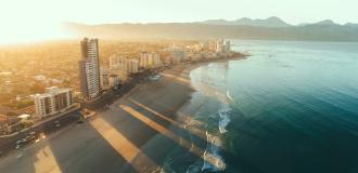 Stadt, Haus, Hochhaus, Meer, Berg, Strand Kapstadt