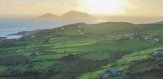 Meer, Landschaft, Häuser Kerry