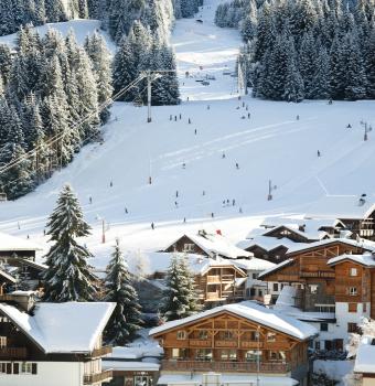 Ski Resort in den Französische Alpen