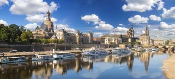 Frauenkirche, Elbe - Dresden Urlaub Dresden