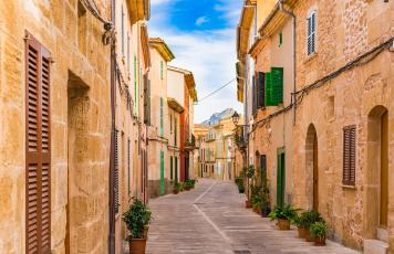 Gasse, Häuser Alcudia