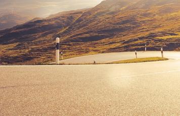 Straße, Serpentine, Mietwagen, Pass