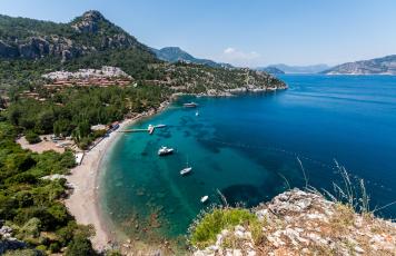 Berge, Meer, Strand Türkei