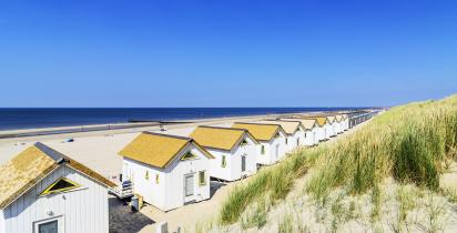 Strandhäuser, Meer Domburg