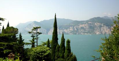 Gardasee, See, Berge, Bäume, Natur Bardolino