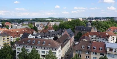 Gießen_vom Stadtkirchenturm_Altes Schloss