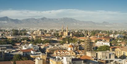 Stadt, Berge, Panorama Nikosia