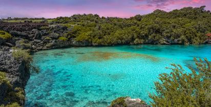 Smaragdfarbene Lagune