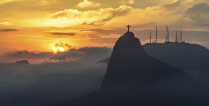 Corcovado-Berg Rio De Janeiro