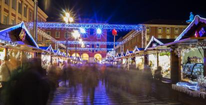Frankreich-Nizza-Weihnachtsmarkt