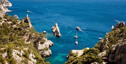Frankreich: Marseille Calanque Morgiou Strand