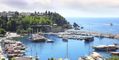 Hafen, Meer, Boot Belek