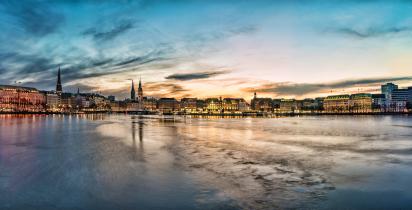 Binnenalster im Morgenlicht Binnenalster im Morgenlicht