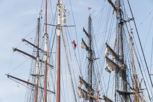 Masten von Segelschiffen