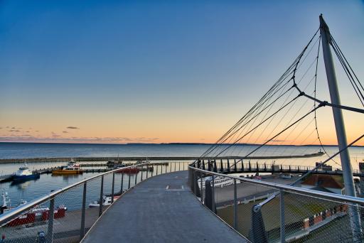 Hafen, Brücke, Meer Sassnitz