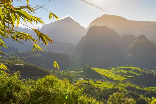 Aussicht auf Berglandschaft