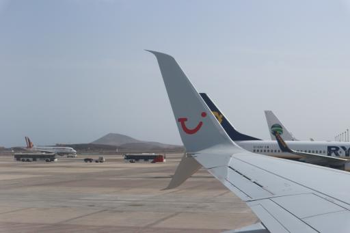 Tuifly Flieger auf Gran Canaria