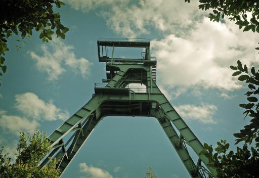 Bergwerk Förderturm 