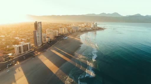Stadt, Haus, Hochhaus, Meer, Berg, Strand Kapstadt