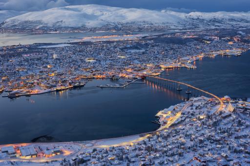 Tromsø aus der Luft