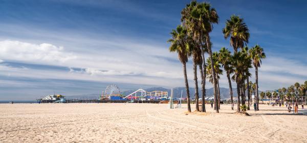 Santa Monica beach Los Angeles