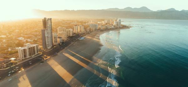 Stadt, Haus, Hochhaus, Meer, Berg, Strand Kapstadt