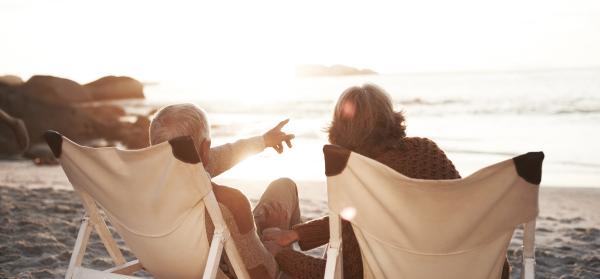 Senioren, Urlaub, Strand