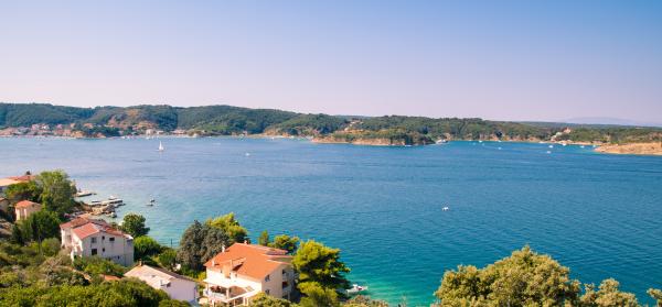 Dorf, Meer, Küste Rab (Insel Rab)