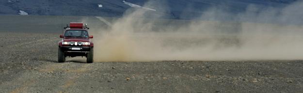 Auto, Asche, Staub Island