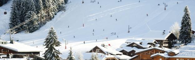 Ski Resort in den Französische Alpen