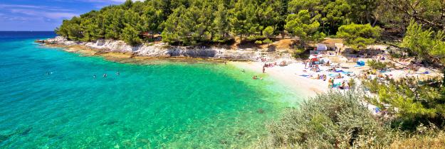 Bucht, Menschen, Strand Istrien
