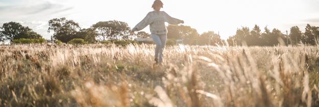 Frau, Pampa, Feld Uruguay